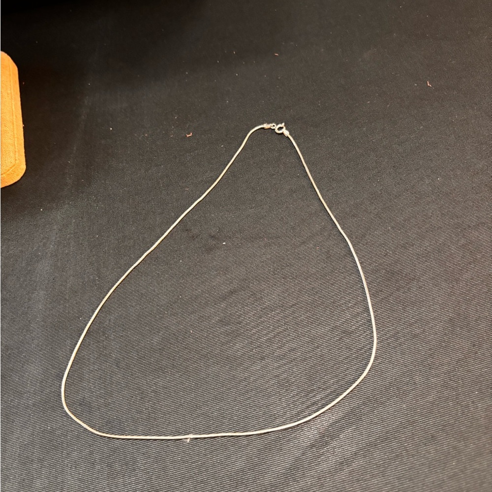 Sleek Sterling Silver Snake Chain Necklace - Picture 3 of 12
